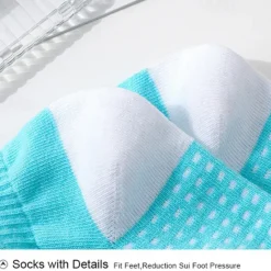 New OUKU Men's 5 Pairs Multi Packs Socks Running Socks Casual Socks Black White Color Polka Dot Vacation Sports & Outdoor Daily Basic Medium Spring Fall Fashion Casual