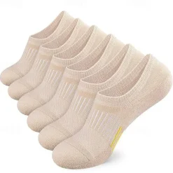 Outlet OUKU Men's 5 Pairs Multi Packs Socks Running Socks Casual Socks Black White Color Color Block Vacation Sports & Outdoor Daily Basic Medium Spring Fall Fashion Casual