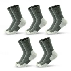Discount OUKU Men's 5 Pairs Multi Packs Socks Sport Socks / Athletic Socks Running Socks Casual Socks Black Yellow Color Color Block Sports & Outdoor Daily Vacation Basic Medium Summer Spring Fashion Casual