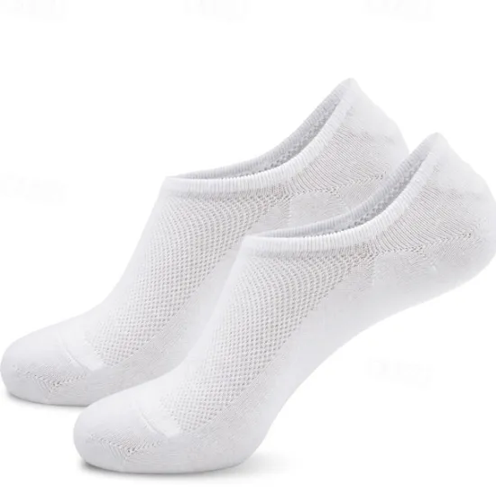 Sale OUKU Men's 4 Pairs Multi Packs Socks Running Socks Casual Socks Black White Color Color Block Vacation Sports & Outdoor Daily Basic Medium Spring Fall Fashion Casual