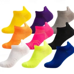 New OUKU Men's 3 Pairs Multi Packs Socks Running Socks Casual Socks Black White Color Plain Sports & Outdoor Daily Vacation Basic Medium Spring Fall Fashion Casual