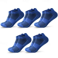 Outlet OUKU Men's 5 Pairs Multi Packs Socks Running Socks Casual Socks Black White Color Plaid Color Block Sports & Outdoor Daily Vacation Basic Thin Summer Spring Fashion Casual