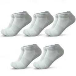 Outlet OUKU Men's 5 Pairs Multi Packs Socks Running Socks Casual Socks Black White Color Plaid Color Block Sports & Outdoor Daily Vacation Basic Thin Summer Spring Fashion Casual