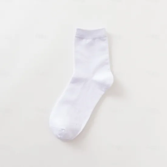 Best OUKU Men's 5 Pairs Multi Packs Socks Crew Socks Running Socks Casual Socks Black White Color Solid / Plain Color Sports & Outdoor Daily Vacation Basic Medium Spring Fall Fashion Casual