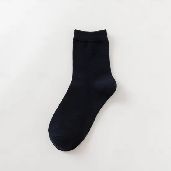 Best OUKU Men's 5 Pairs Multi Packs Socks Crew Socks Running Socks Casual Socks Black White Color Solid / Plain Color Sports & Outdoor Daily Vacation Basic Medium Spring Fall Fashion Casual