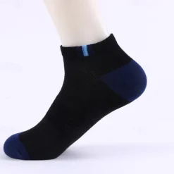 Outlet OUKU Men's 5 Pairs Multi Packs Socks Running Socks Casual Socks Yellow Red Color Color Block Vacation Sports & Outdoor Daily Basic Medium Spring Fall Fashion Casual