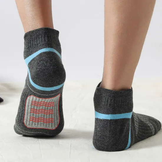 Clearance OUKU Men's 5 Pairs Socks Ankle Socks Running Socks Black Blue Color Color Block Daily Wear Vacation Weekend Medium Summer Spring Warm Ups