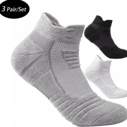 Outlet OUKU Men's 3 Pairs Socks Ankle Socks Sport Socks / Athletic Socks Low Cut Socks Black White Color Plain Outdoor Daily Wear Vacation Thin Spring & Summer Fashion Sport