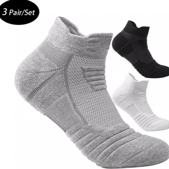 Outlet OUKU Men's 3 Pairs Socks Ankle Socks Sport Socks / Athletic Socks Low Cut Socks Black White Color Plain Outdoor Daily Wear Vacation Thin Spring & Summer Fashion Sport