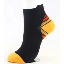 Sale OUKU Men's 3 Pairs Socks Compression Socks Light Yellow Yellow Color Color Block Casual Daily Basic Medium Summer Spring Fall Stylish Traditional / Classic