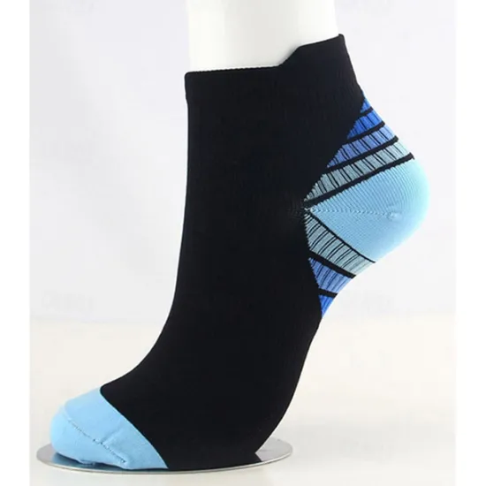 Sale OUKU Men's 3 Pairs Socks Compression Socks Light Yellow Yellow Color Color Block Casual Daily Basic Medium Summer Spring Fall Stylish Traditional / Classic