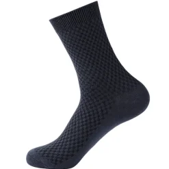 Discount OUKU Men's 3 Pairs Socks Compression Socks Crew Socks Black Navy Blue Color Solid Colored Casual Daily Sports Medium Spring, Fall, Winter, Summer Fashion Comfort