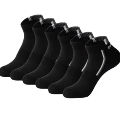 OUKU Men's 2 Pairs Socks Letter & Striped Print Ankle Socks Running Socks Color Block Fashionable Casual Daily Medium Spring, Summer, Fall, Winter Stylish Traditional Classic