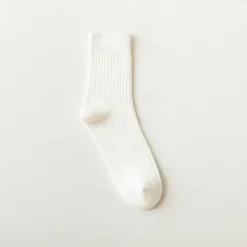 Hot OUKU Men's 5 Pairs Socks Stockings Crew Socks Multi Color 5 Pairs Black Color Cotton Solid Colored Athleisure Daily Warm Fall & Winter