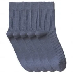 Hot OUKU Men's 5 Pairs Socks Stockings Crew Socks Multi Color 5 Pairs Black Color Cotton Solid Colored Athleisure Daily Warm Fall & Winter