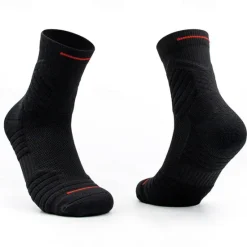 Hot OUKU Men's 3 Pairs Sport Socks / Athletic Socks Crew Socks Black White Color Plain Casual Daily Medium Summer Spring Fall Stylish Traditional / Classic