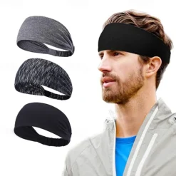 Clearance OUKU Men's 1 PCS Headbands Sweatband Sports headband Bandana Hairband Breathable Soft Sweat wicking Mask Streetwear Outdoor