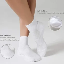 Best OUKU Men's 6 Pieces Multi Packs Socks Running Socks Casual Socks Black White Color Color Block Sports & Outdoor Daily Vacation Basic Medium Spring Fall Fashion Casual