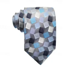 Sale OUKU Men's 100% Silk Ties Business Formal Solid Color Striped Formal Office Work