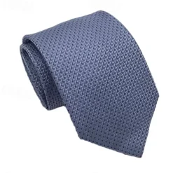 Clearance OUKU Men's 100% Silk Ties Business Formal Solid Color Striped Checkered Formal Office Work
