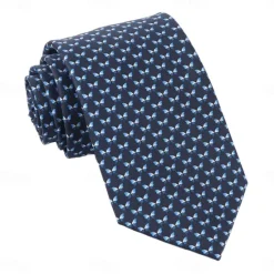 Best OUKU Men's 100% Silk Ties Business Formal Graphic Formal Office Work