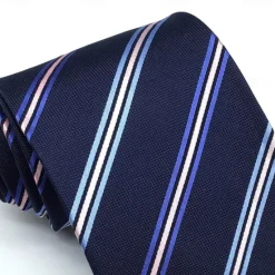 Discount OUKU Men's 100% Silk Ties Business Solid Color Striped Formal Office Work