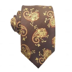 Best OUKU Men's 100% Silk Ties Business Classic Paisley Solid Color Striped Formal Office Work