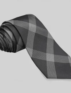Best OUKU Men's 100% Silk Ties Elegant Fashion Designer Embroidered Embroidery Plaid Polka Dot Striped Formal Wedding Party