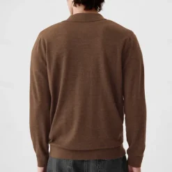 Sale OUKU Men's 100% Wool Pullover Sweater Knit V Neck Solid Color Turndown Knitwear Elegant Outdoor Home Clothing Apparel Spring Fall Black Navy Blue S M L