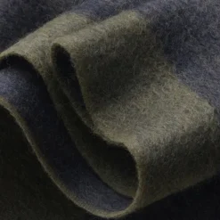 Online OUKU Men's 100% Wool Rectangle Scarf School Christmas Outdoor Red Navy Blue Scarf