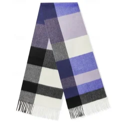 Clearance OUKU Men's 100% Wool Rectangle Scarf School Christmas Outdoor Pink Red Scarf