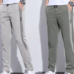 Discount OUKU Men's Active Pants Trousers Casual Pants Pocket Drawstring Elastic Waist Color Block Comfort Outdoor Daily Going out Fashion Streetwear Black Green