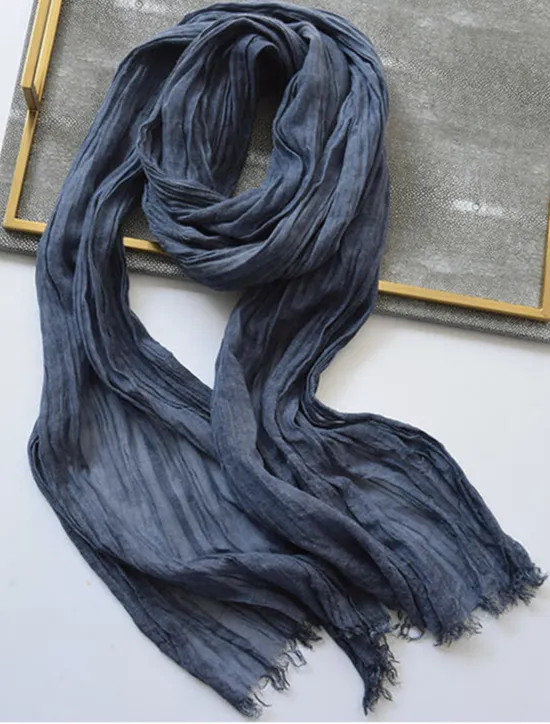 Sale OUKU Men's Active Rectangle Scarf - Solid Colored Scarves Classic Winter Scarf Tassel Edge Soft Warm Scarf