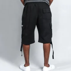 Discount OUKU Men's Active Shorts Cargo Shorts Shorts Pocket Plain Comfort Breathable Outdoor Daily Going out Fashion Streetwear Black White