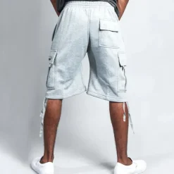 Discount OUKU Men's Active Shorts Cargo Shorts Shorts Pocket Plain Comfort Breathable Outdoor Daily Going out Fashion Streetwear Black White
