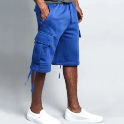 Discount OUKU Men's Active Shorts Cargo Shorts Shorts Pocket Plain Comfort Breathable Outdoor Daily Going out Fashion Streetwear Black White