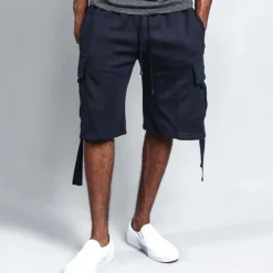 Discount OUKU Men's Active Shorts Cargo Shorts Shorts Pocket Plain Comfort Breathable Outdoor Daily Going out Fashion Streetwear Black White