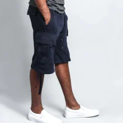 Discount OUKU Men's Active Shorts Cargo Shorts Shorts Pocket Plain Comfort Breathable Outdoor Daily Going out Fashion Streetwear Black White
