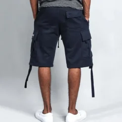 Discount OUKU Men's Active Shorts Cargo Shorts Shorts Pocket Plain Comfort Breathable Outdoor Daily Going out Fashion Streetwear Black White