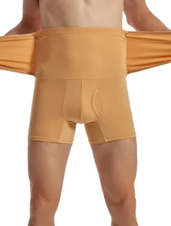 Outlet OUKU Men's Active Shorts Compression Shorts Running Shorts Gym Shorts Sports Going out Weekend High Stretch Sweat wicking Compression Tummy Plain Short Gymnatics Activewear Black Khaki Micro-elastic
