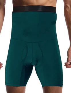 New OUKU Men's Active Shorts Compression Shorts Running Shorts Gym Shorts Sports Going out Weekend Running Casual Tummy Control Plain Short Gymnatics Activewear Black White Micro-elastic