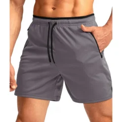 Hot OUKU Men's Active Shorts Sweat Shorts Shorts Summer Shorts Pocket Drawstring Elastic Waist Plain Comfort Short Sports Outdoor Daily Going out Fashion Casual Black Army Green Micro-elastic