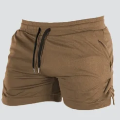 Online OUKU Men's Active Shorts Workout Shorts Running Shorts Casual Shorts Pocket Drawstring Elastic Waist Solid Color Breathable Outdoor Knee Length Sports Outdoor Casual Daily Casual / Sporty White Khaki