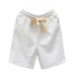 OUKU Men's Active Sweat Shorts Shorts Summer Shorts Drawstring Elastic Waist Straight Leg Plain Comfort Breathable Short Casual Daily Holiday Sports Fashion Black White Micro-elastic