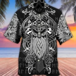 Sale OUKU Men's Airplane Shirt Summer Hawaiian Shirt Aloha Shirt Short Sleeve Shirt Turndown Tropical Fashion Hawaiian Casual Hawaiian Holiday Black Black / Green Yellow S M L