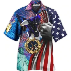 Sale OUKU Men's Airplane Shirt Summer Hawaiian Shirt Aloha Shirt Short Sleeve Shirt Turndown Tropical Fashion Hawaiian Casual Hawaiian Holiday Black Black / Green Yellow S M L