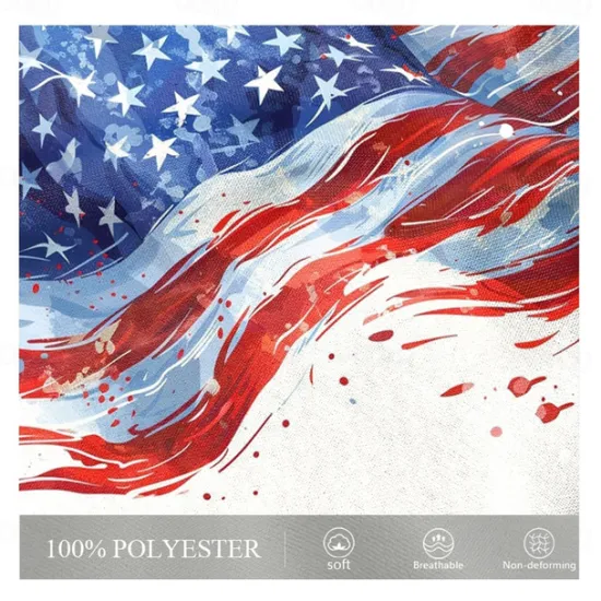 Sale OUKU Men's American / USA National Flag Shirt Western Shirt Cowboy Shirt Sleeveless Western Style Outdoor Party Work Summer Spring Shirt Collar White