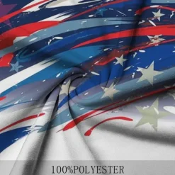 New OUKU Men's American Flag Veterans Polo Shirts Golf Shirt Short Sleeve Polo Shirts Collared Shirts Casual Vacation Wear Party Outfits Buttons 3D Print Spring & Summer Black White