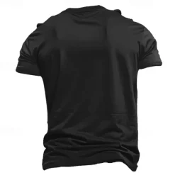 Discount OUKU Men's American US Flag Beer Flag / National flag T Shirt Short Sleeve Shirt Cotton Short Sleeve Graphic Shirt Black White Army Green Comfortable Tee Street Sports Outdoor Fashion Designer Clothing