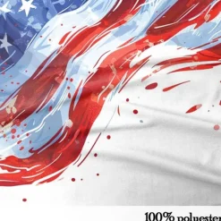 Discount OUKU Men's American US Flag Veterans Waffle Polo Shirts Golf Polos Shirts Long Sleeve Polo Shirts Collar Funny Vacation Party Evening Wear Dailywear Buttons 3D Print Spring Fall Winter White
